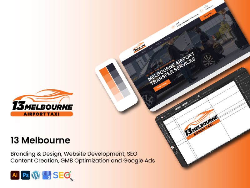 13 Melbourne Airport Taxi — Digital Marketing Case Study — MH Tech Solutions