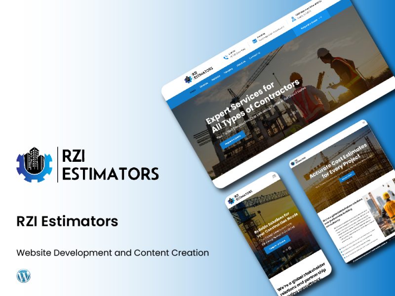 Project overview​ RZI Estimators — Digital Marketing Case Study — MH Tech Solutions