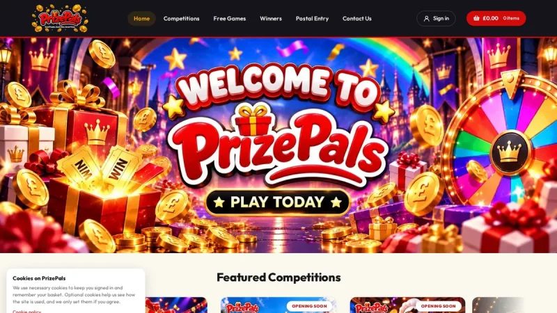 PrizePals website, a case study by MH Tech Solutions